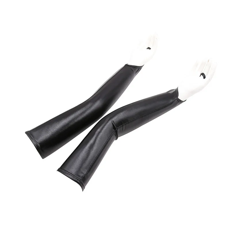 Сексуальные женские винтажные экзотические перчатки из лакированной кожи с