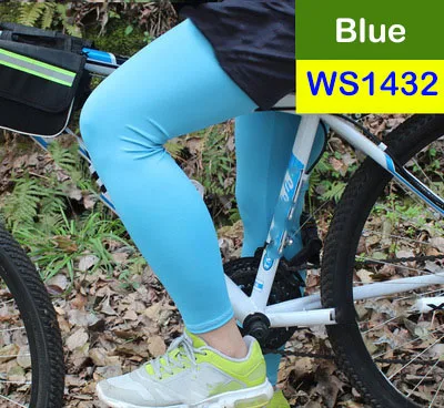 WS1432 WildSurfer одна пара Велоспорт гетры мужские Баскетбол Футбол Леггинсы для женщин бег Защита от солнца крышка ног спортивные Safty FS57 - Цвет: WS1432