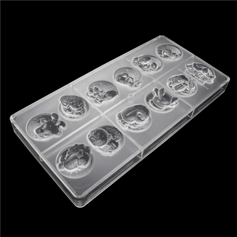 Пластиковые формы для конфет и шоколада с 12 созвездиями инструменты выпечки