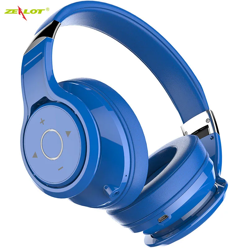 ZEALOT B22 Bluetooth гарнитура глубокий бас Bluetooth беспроводные Накладные наушники с микрофоном Handsfree наушники для мобильного телефона, ПК