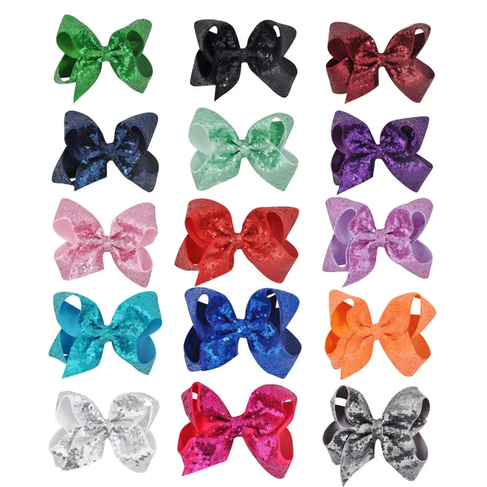 Детские заколки с бантом для волос 15 шт./лот 6 дюймов|bow clip|hair bow cliphair bows girl |