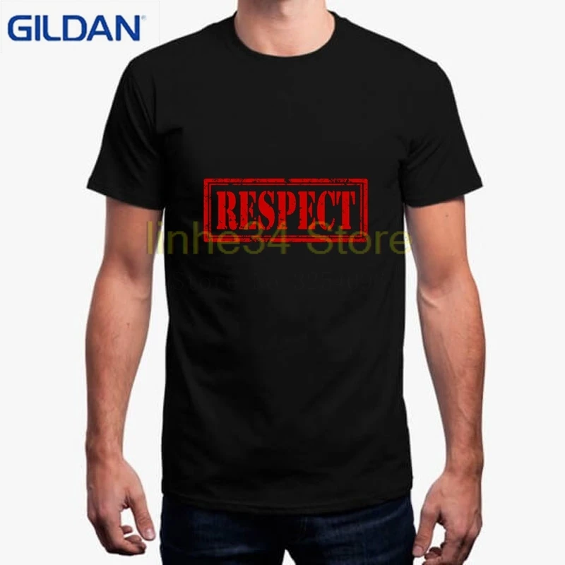 Футболка забавная компрар Camisetas Respect Sign Printed T-Shirt Cool Imprimer Photo Sur tee shirt Летняя