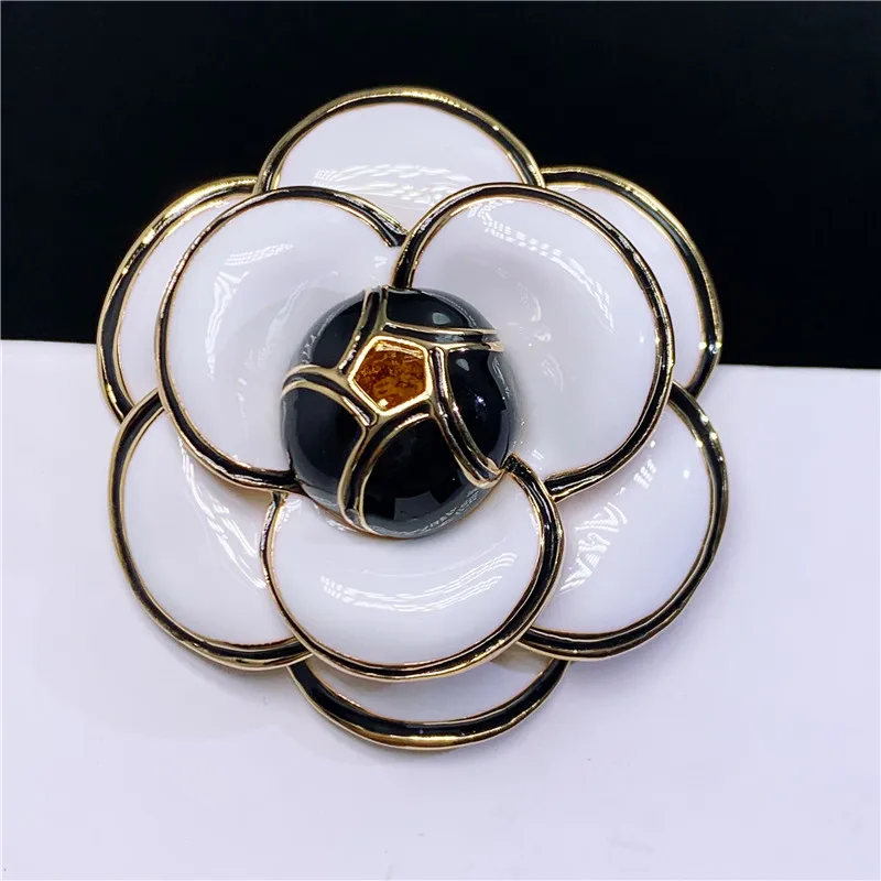 B203 ювелирные изделия Camellia esmaltes эмалевые цветы Роскошные брендовые дизайнерские
