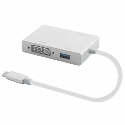 4 в 1 1080 P USB C type к HDMI DVI K VGA многопортовый адаптер конвертер с 3 0 4D11|Адаптеры Type-C| |