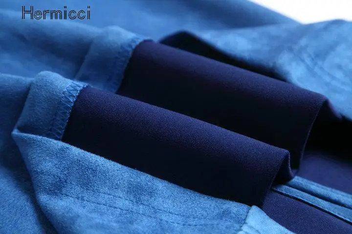 Женская замшевая юбка карандаш Hermicci однотонная винтажная средней длины с