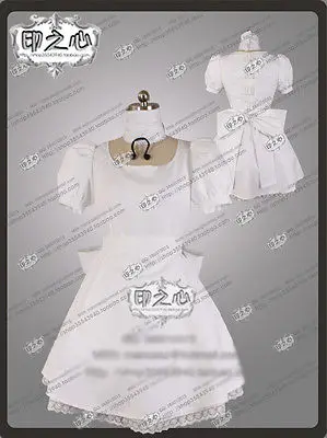 Alice: Алиса: безумие возвращается костюм для косплея белое платье на Хэллоуин