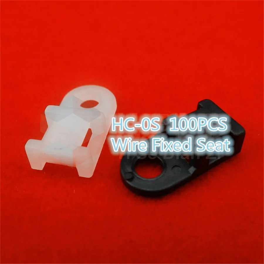 

100pcs/lot YT445X HC-0S Saddle with Fixed Bridge Cable Ties Wire Fixed Seat Screw Holes Seat Free Shipping Russia