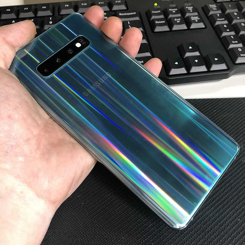 2 упаковки градиентная защитная пленка Akcoo Aurora для Samsung S10 Plus S8 9 Note 8 10 Plus|Защитные