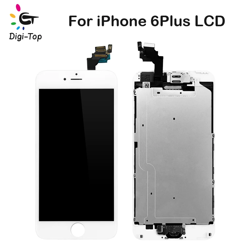 Digi Топ 20 шт./лот сенсорный ЖК экран для iPhone 6 Plus дисплей дигитайзер сборка Замена +