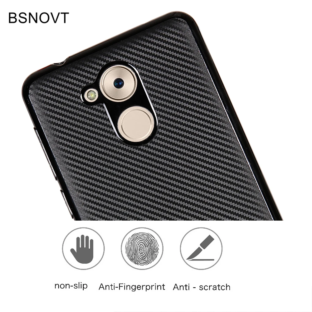 Huawei P9 Lite Smart Case Soft Carbon fiber Slim TPUPhone For Cover Honor 6C / Nova Enjoy 6S |