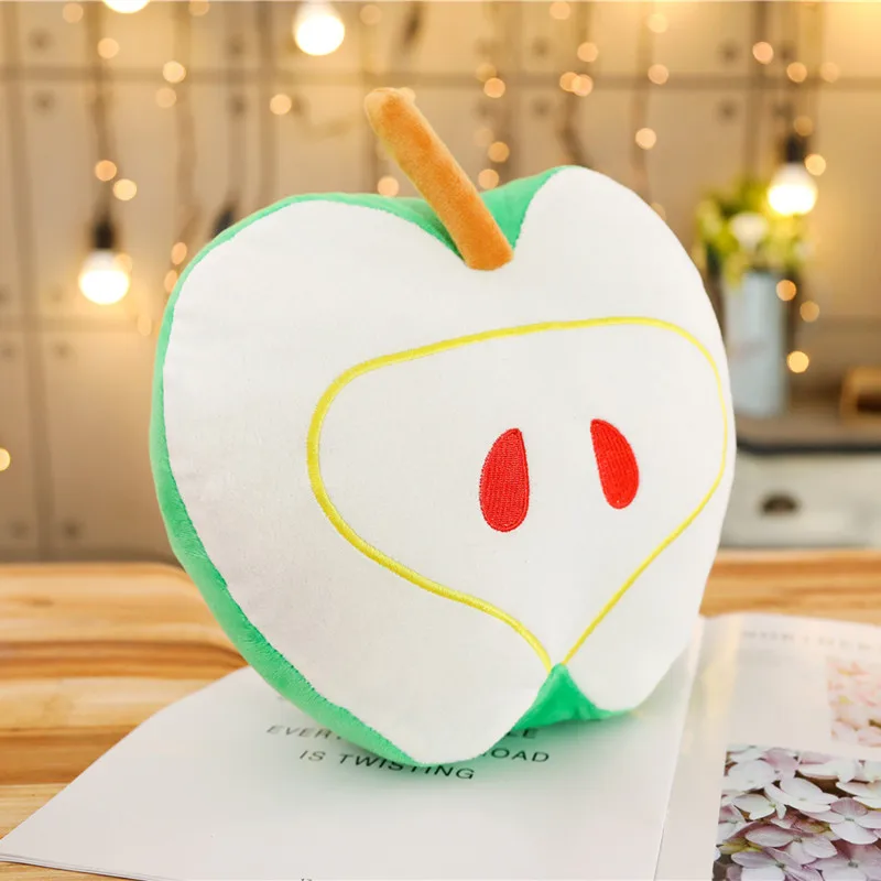 15-35 см милые реалистичные яблока плюшевые игрушки подушки мягкие Kawaii моделирование фруктовая кукла для детей подарок для маленьких девочек