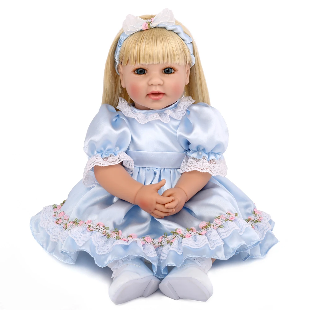 

50CM Lovely and Realistic Soft Silicone Baby Dolls with Clothes Girls Gifts Toys