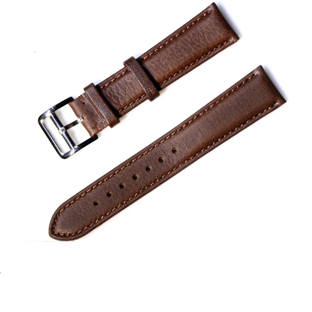Ремешок мужской из натуральной кожи с пряжкой язычком|Ремешки для часов| |