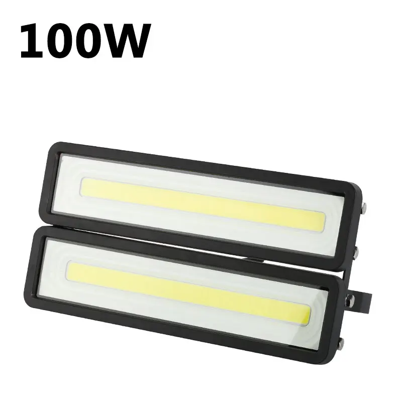 Black 100W Проектор для безопасности, светодиодный прожектор, отражатель, светильники, 220 В, уличный светодиодный прожектор, 50 Вт, 100 Вт, 150 Вт, 200 Вт, водонепроницаемый прожектор - Испускаемый цвет: Black 100W
