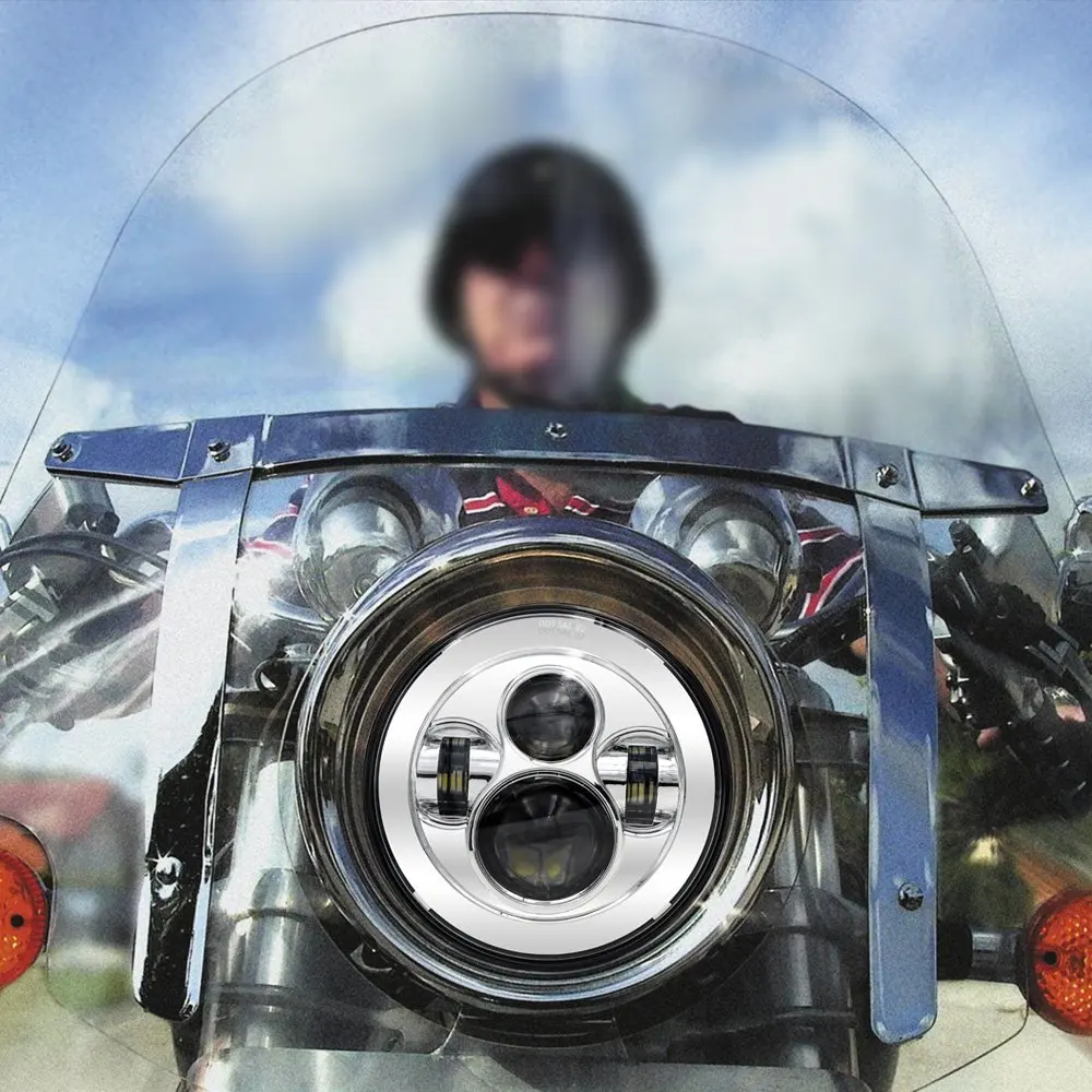 7 светодиодный светильник на голову для FLS FLSS FLSTC FLSTF мотоциклетный проектор Moto HID