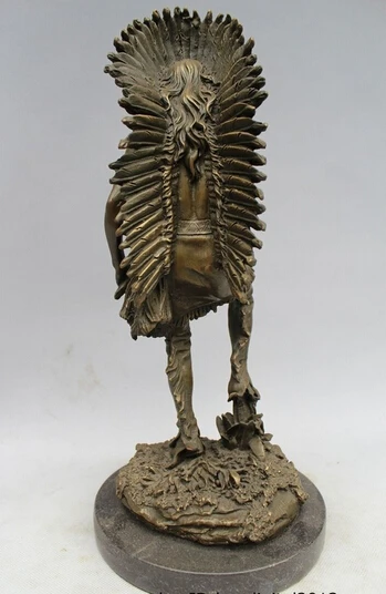 Оптовая продажа фабрики 13 &quotWestern Art Скульптура Чистый Бронзовый Мраморный