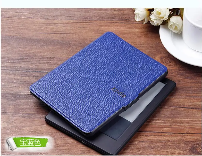 dark blue Gligle чехол из натуральной кожи для Amazon kindle paperwhite 1 2 3 Ereader shell 1000 шт./лот - Цвет: dark blue