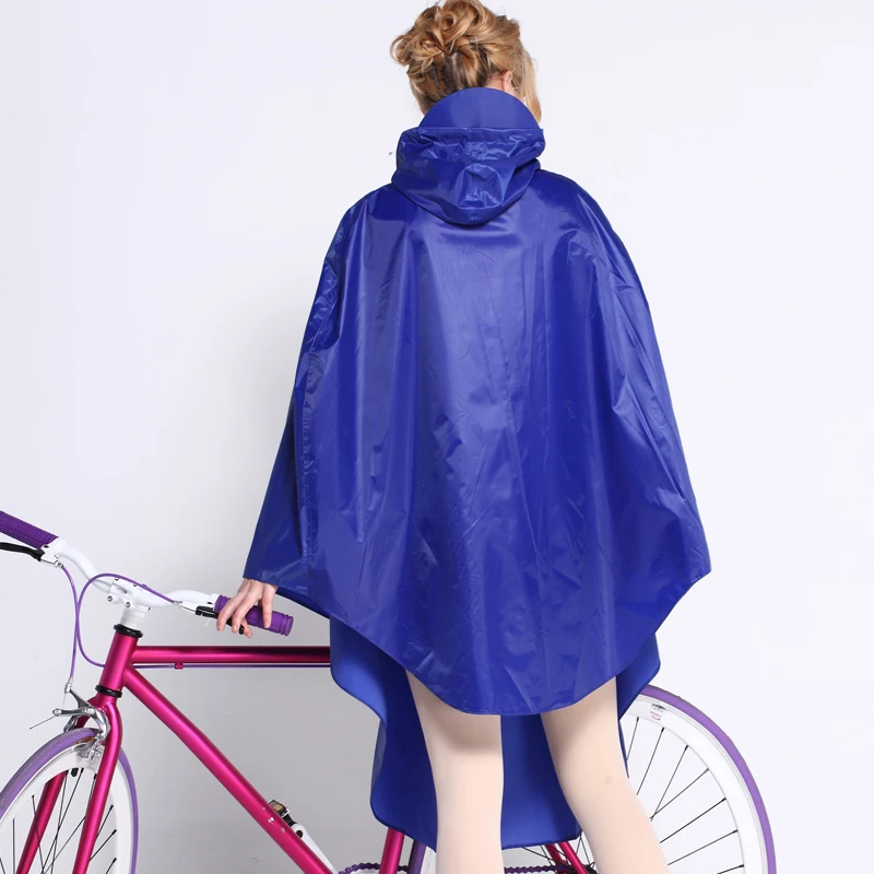 Синий дорожный плащ пончо для кемпинга от дождя езды на велосипеде байке