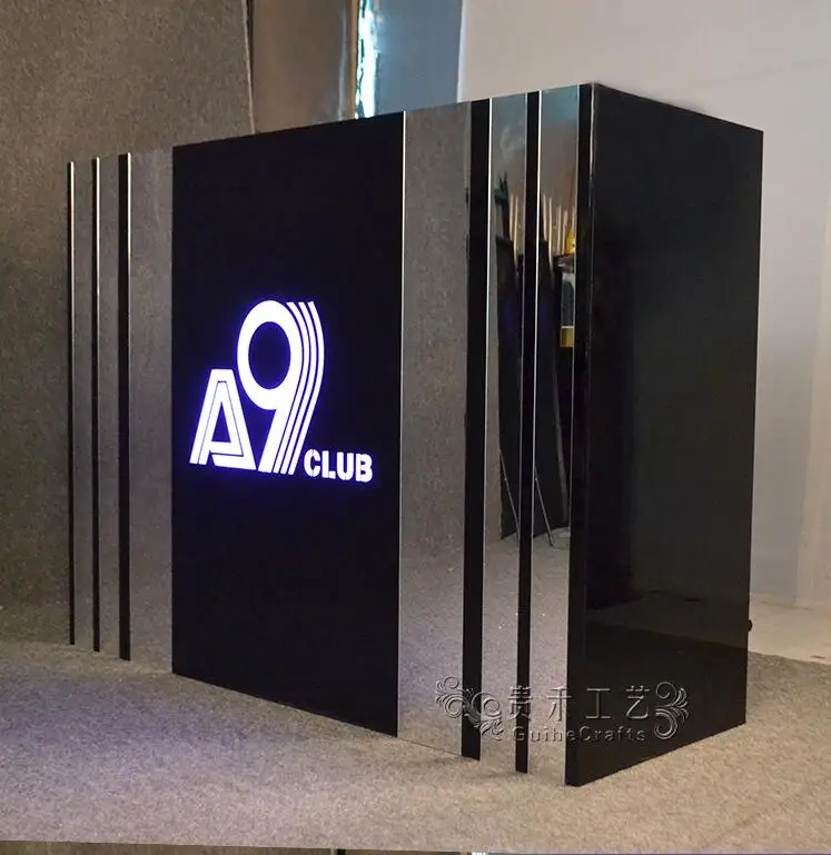 Элегантный акриловый стойка для ди-Джея стенд L120* W55* H120cm