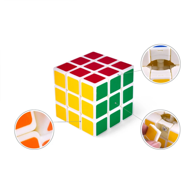 Красочный 3x3x3 трехслойный магический куб для начинающих обучающая головоломка
