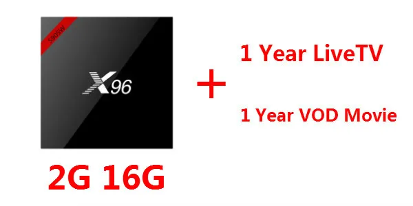 X96 X96W Android tv Box Android 7,1 S905W четырехъядерный телеприставка 2,4 ГГц WiFi Bluetooth 4,0 WiFi 4K медиаплеер X 96 приставка - Цвет: X96W 2G16G IPTV