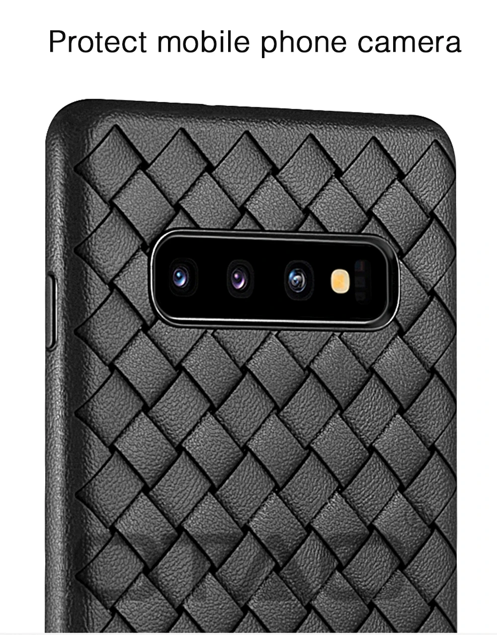 Ультратонкий сетчатый чехол для телефона OTAO для samsung Galaxy S9 S10 Plus S10 Lite Note 9, мягкий чехол s, кожаный чехол с тканым узором
