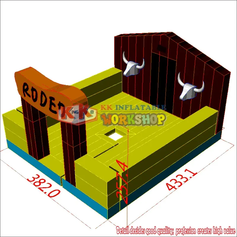 4*4 м надувной матрас Bull Bucking bronco для верховой езды надувные механические