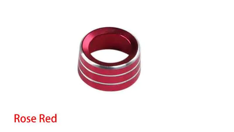 Rose Red Высококачественная рамка регулятора зеркала заднего вида алюминиевая отделка Смарт для украшения интерьера для Mercedes smart 451 453 fortwo forfour - Название цвета: Rose Red
