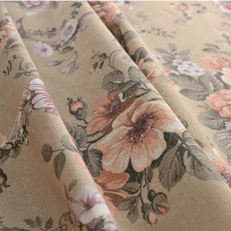 Кафе Кухня интерьера дома Винтажный стиль шторы для гостиной коричневый