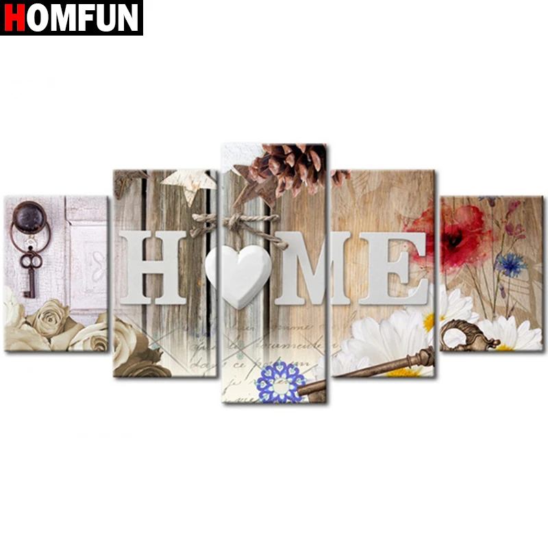 Набор для алмазной живописи HOMFUN картина Дом сладкий дом набор картин сделай сам