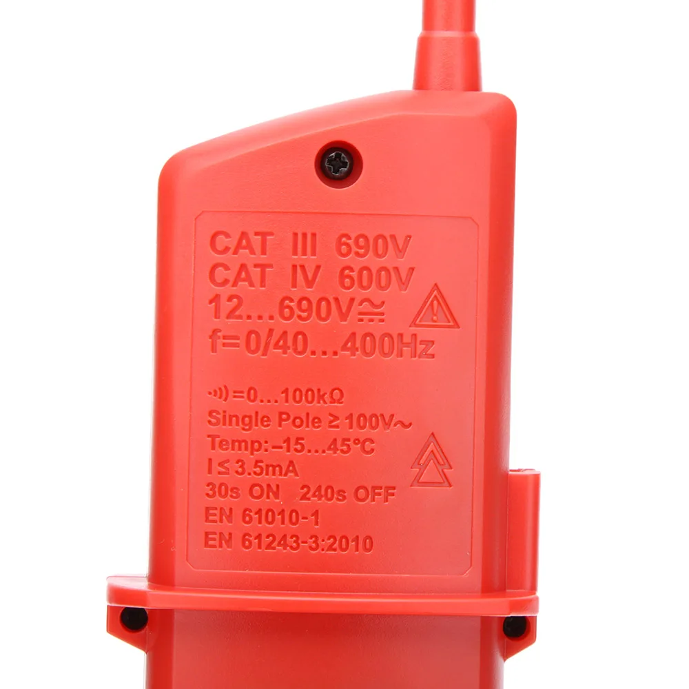 UNI T UT18B вольтметр 690 В AC DC измеритель напряжения водонепроницаемый тест ручка RCD