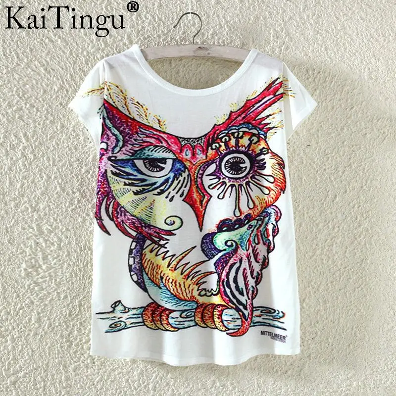 KaiTingu, новинка, футболка, летняя, Harajuku, Kawaii, милая, рыба, животное, панда, принт, футболка, короткий рукав, футболка, женские топы, M, L, XL, размер - Цвет: TP825