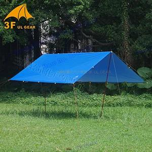 Blue Анти УФ 3F UL шестерни 4*3 м 210 т с серебряным покрытием открытый большой брезент укрытие высокое качество пляжный тент - Цвет: Blue
