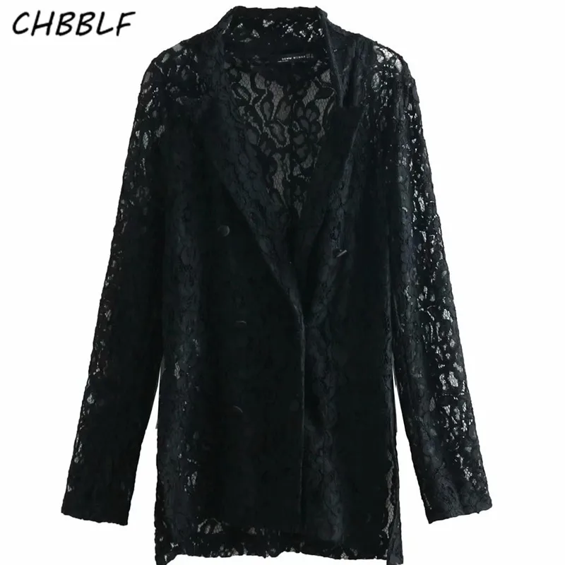 Женская кружевная блузка CHBBLF с длинным рукавом и отложным воротником BGB9137| |