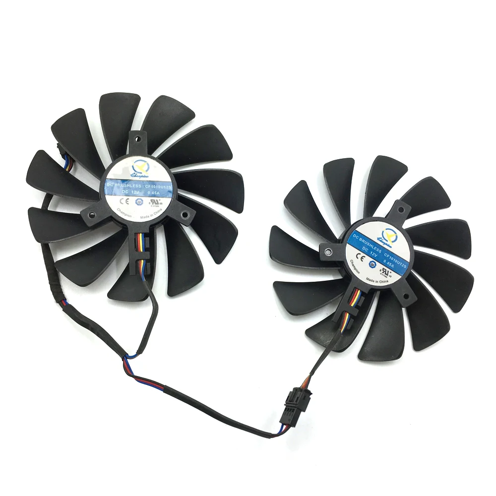 95 мм CF1010U12S DIY FDC10U12S9-C вентилятор охлаждения для ПК Замена для XFX AMD Radeon RX580 RX590 GPU видеокарта вентилятор охлаждения
