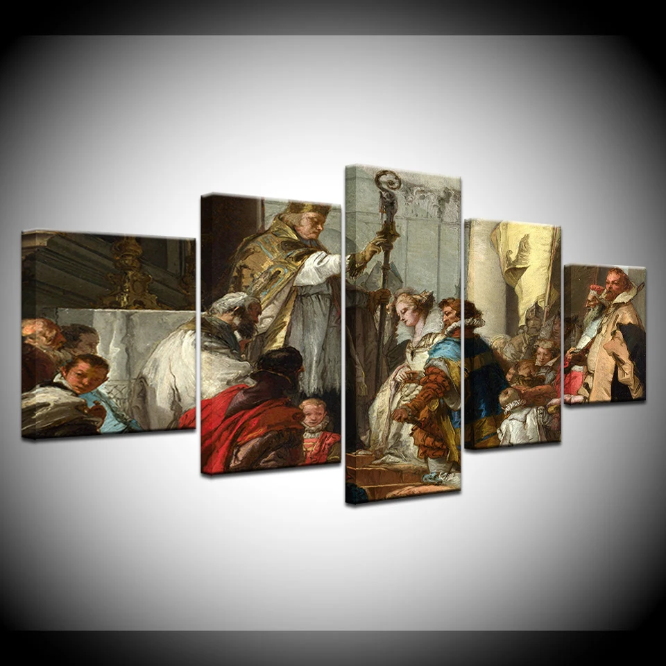 5 шт. картины на холсте для гостиной рамки Картины брак императора Фридриха
