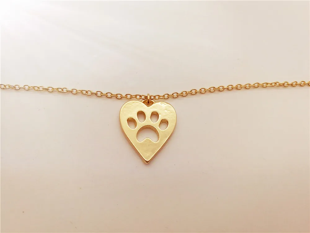 Браслет с принтом в виде лапы сердца щенка собаки медведя кошки любящего слышать