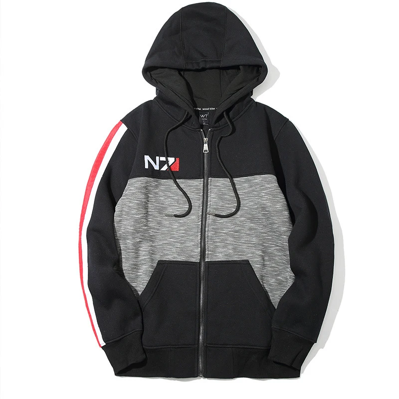 hoodies 1 Игра Mass Effect 3 N7 Tali'Zorah толстовки Косплей Костюм футболка куртка пальто свитер с капюшоном на молнии Мужская одежда для мальчиков - Цвет: hoodies 1