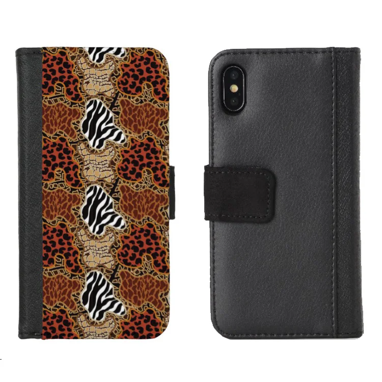 Кожаный чехол-книжка для iPhone X/XS MAX/XR/6/7/8/6 plus/7 plus/8 plus | Мобильные телефоны и
