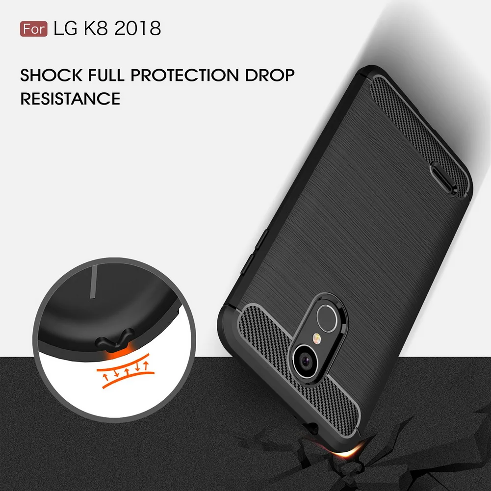 Роскошный Матовый чехол s для LG K8 2018 Ультратонкий Мягкий силиконовый из