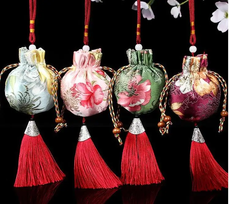 10pcs dragon boat Dragon Boat Festival lavender sachet satin perfume bag car hang creative little gift home decor |