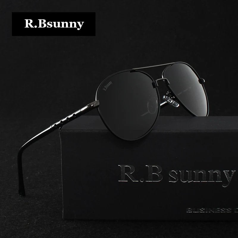 R. Bsunny, новинка, брендовые, модные, поляризационные солнцезащитные очки, мужские, классические, Ретро стиль, очки пилота, цветные, Полароид, линзы, для вождения, женские солнцезащитные очки