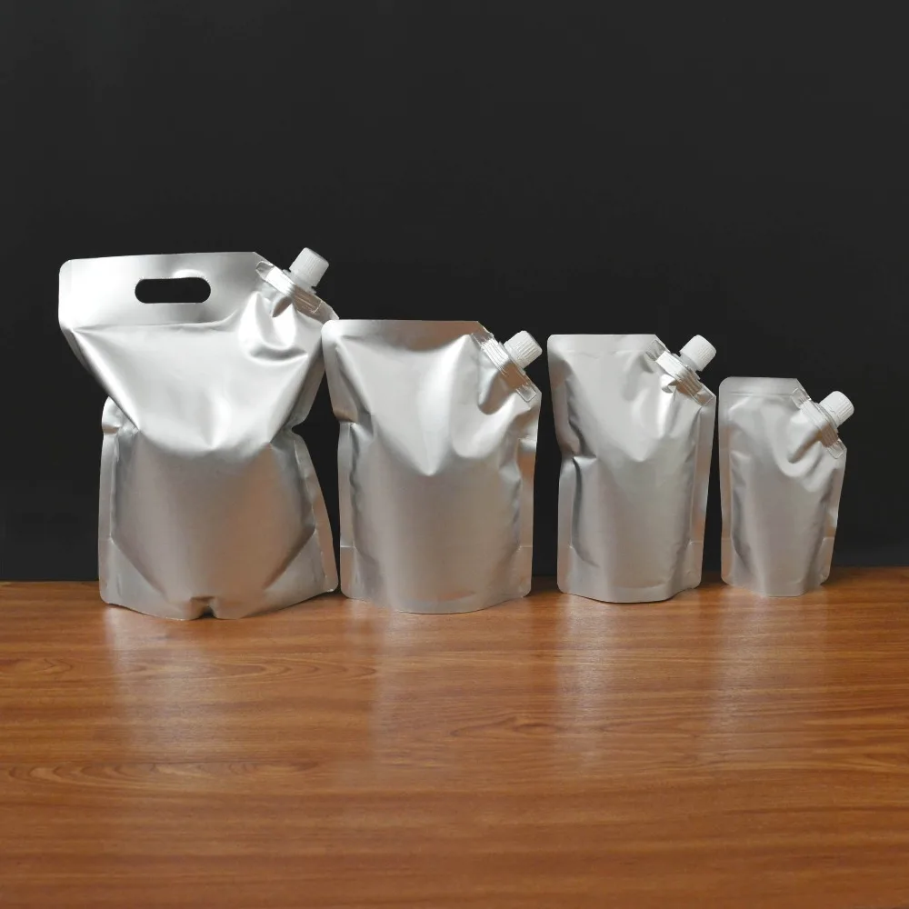 20 шт Mylar Алюминий Фольга Spout сумка для фляги вина оливкового масла соус моющих