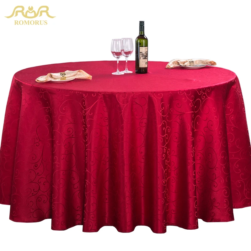 ROMORUS полиэфирные скатерти для круглых столов свадебные обеденные кофейные