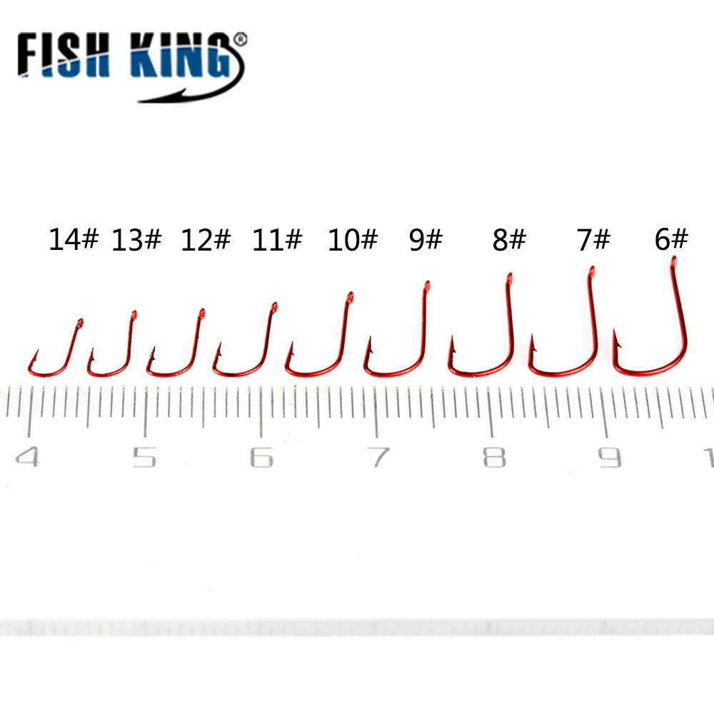 FISH KING 50 шт. рыболовный крючок SODE колючий рыболовный крючок из высокоуглеродистой стали изогнутый байхолдер рыболовные снасти AD острый Кольчатый крючок для ловли карпа