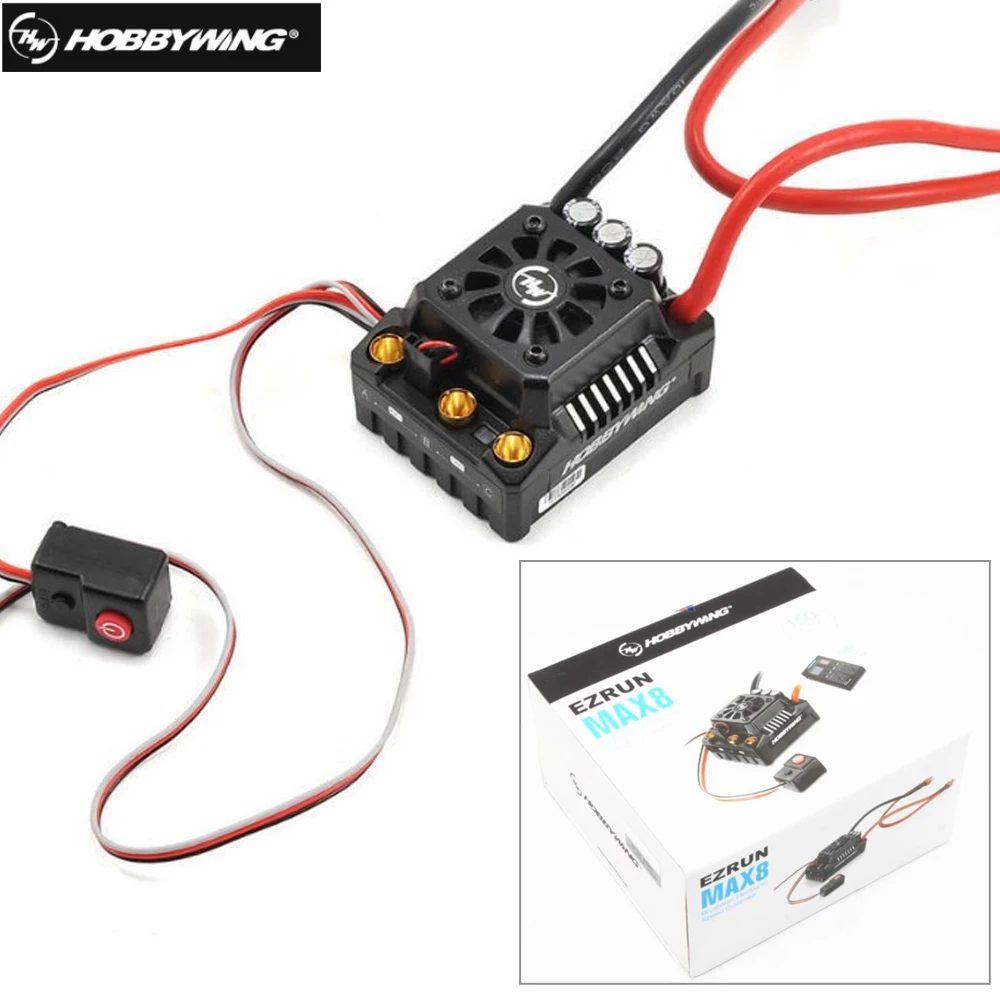 Штекер Hobbywing EZRUN Max8 V3 150A водонепроницаемый бесщеточный ESC TRX для RC 1/8 Traxxas E-REVO Summit HPI
