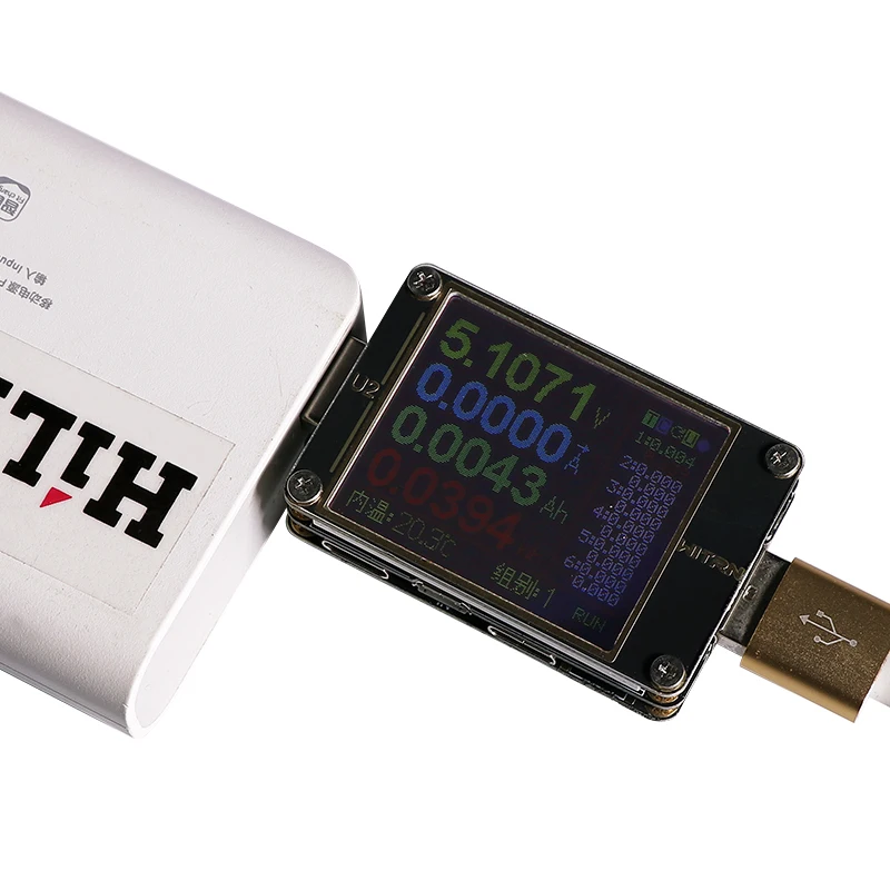 USB цветной тестер тока Вольтметр QC4 + PD3.0 2 PPS Быстрая зарядка протокол Емкость DC