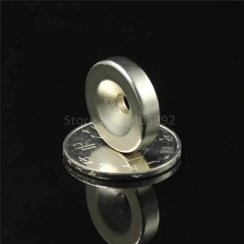 50 шт. Круглые неодимовые магниты с потайным кольцом диаметр 25x5 мм 5 2 мм|countersunk ring
