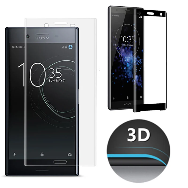 Защитное стекло с полным 3D покрытием экрана для Sony Xperia XA XA1 Ultra защитный чехол