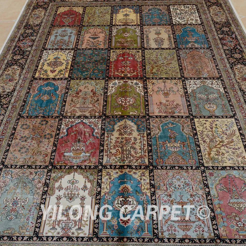 Yilong 6 'x 9' кашмирские всесезонные ковры ручной работы выгодный персидский